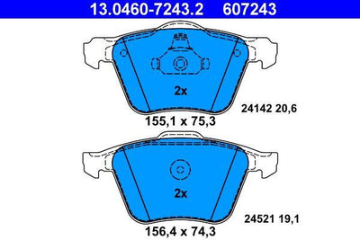 ATE 13.0460-7243.2 Brake Pad — Brake Pads