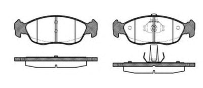 MGA 55158 Front Brake Disc Brake Pad Wva 21430 21431 21827 (Peugeot: 106 306 Citroen: Saxo Xsara 1.6 16V Ym with — Brake Pads