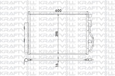 Kraftvoll 08060141 A/C Condenser Chevrolet Aveo T300 1.2 1.4 1.6 11-Radiator — Condensers & Evaporators