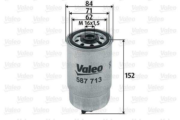 Valeo 587713 Fuel Filter (Diesel) (Fiat Stilo Multı Wagon 1.9 JTD) — Fuel Delivery
