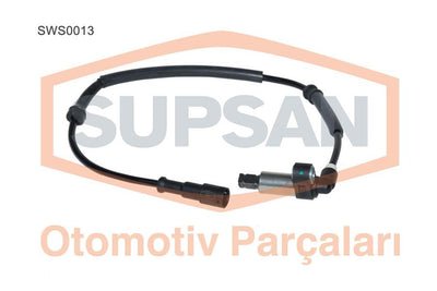 Supsan SWS0013 ABS Sensor Renault Megane 14 16V 16 16V 19 D F8q 622 /784 K4m 702 K4j 714 /750 (Yuvarlak — Brake Sensors & ABS