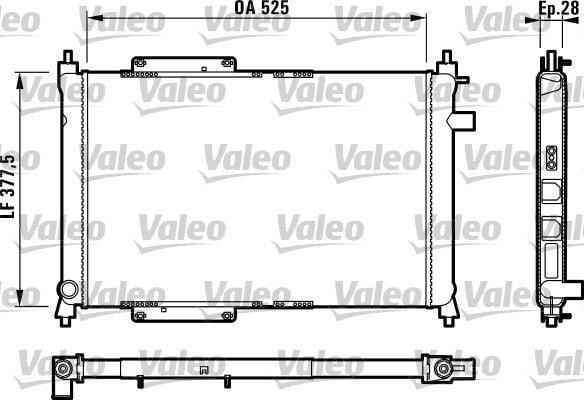 VALEO 731818 Radiator - Durable Aluminum Construction — Radiators & Fans