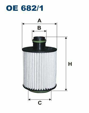 FILTRON OE682-1 Oil Filter - Fits 10-Doblo, Lna and 3 more models — Oil Filters