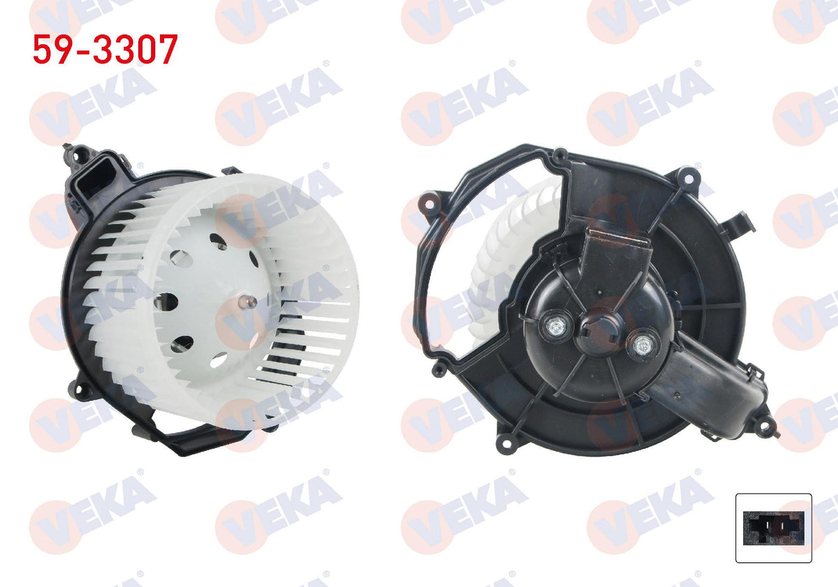 Veka 59-3307 Heater Motor Citroen Berlingo 2008-/ C4 Grand Picasso 2006-/ C4 Picasso 2006-2013 / Peugeot Pa — Heater & Blower