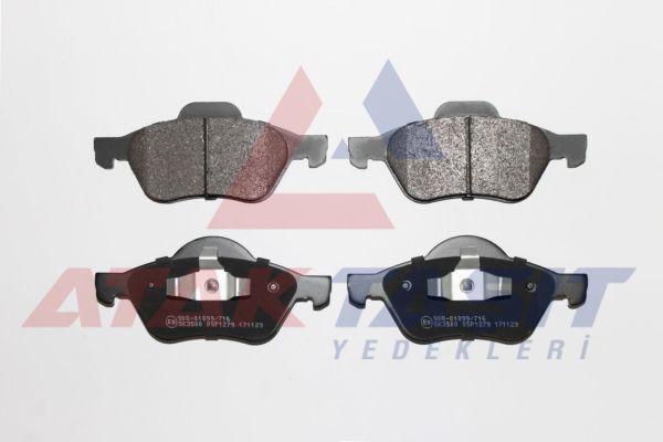 AP 05P1279 Brake Pad Front Renault Megane II (Bm0 / 1, Cm0 / 1) 1.5 dCi 2002-2008 / Megane II (Bm0 / 1 and 2 mor — Brake Pads