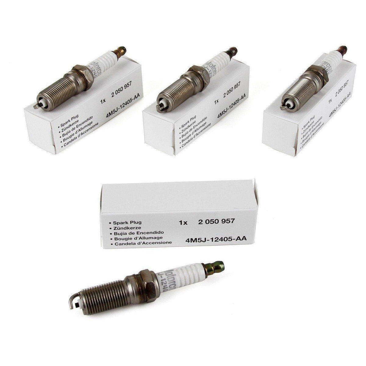 Motorcraft Spark Plug Set for Ford Fiesta 2012-2018 - Genuine Performance for 1.25-1.4-1.6L Engines — Coils & Plugs