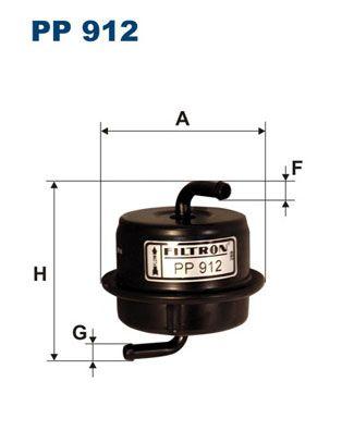 Filtron PP912 Fuel Filter Suzuki Swift II Sedan 1.3 89-95 1.6 90-01 Subaru Justy II 1.3 4X4 — Fuel Delivery