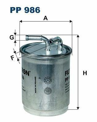 FILTRON PP986 Fuel Filter - Compatible with Polo, Fabia, Roomster — Fuel Delivery