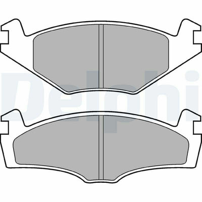 Delphi Brake Pad Front Polo Classic Brake Pads - Low-Metallic Material