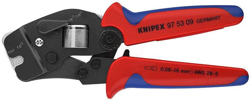 Knipex 97 53 09 Wire Ferrule Crimping Pliers, 4-Jaw