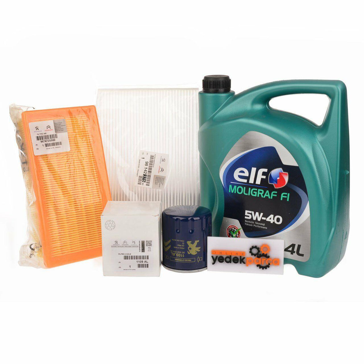 Citroen C-Elysee Original Oil Maintenance Filter Set for 1.2 VTi-Puretech — Citroën, Maintenance & Service Kits