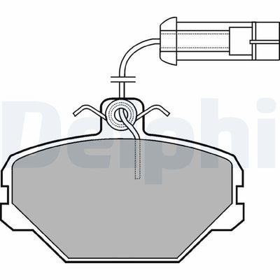 Delphi LP566 Brake Pad Front Tempra-Tipo-Uno/145-146/Palio-Punto/Dedra 1.4-2.0 — Brake Pads