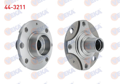 Veka 44-3211 Wheel Hub Left-Right Front without Bearing Opel Corsa B 1.0i 4 Lug 1993-2000 — Hub Assemblies