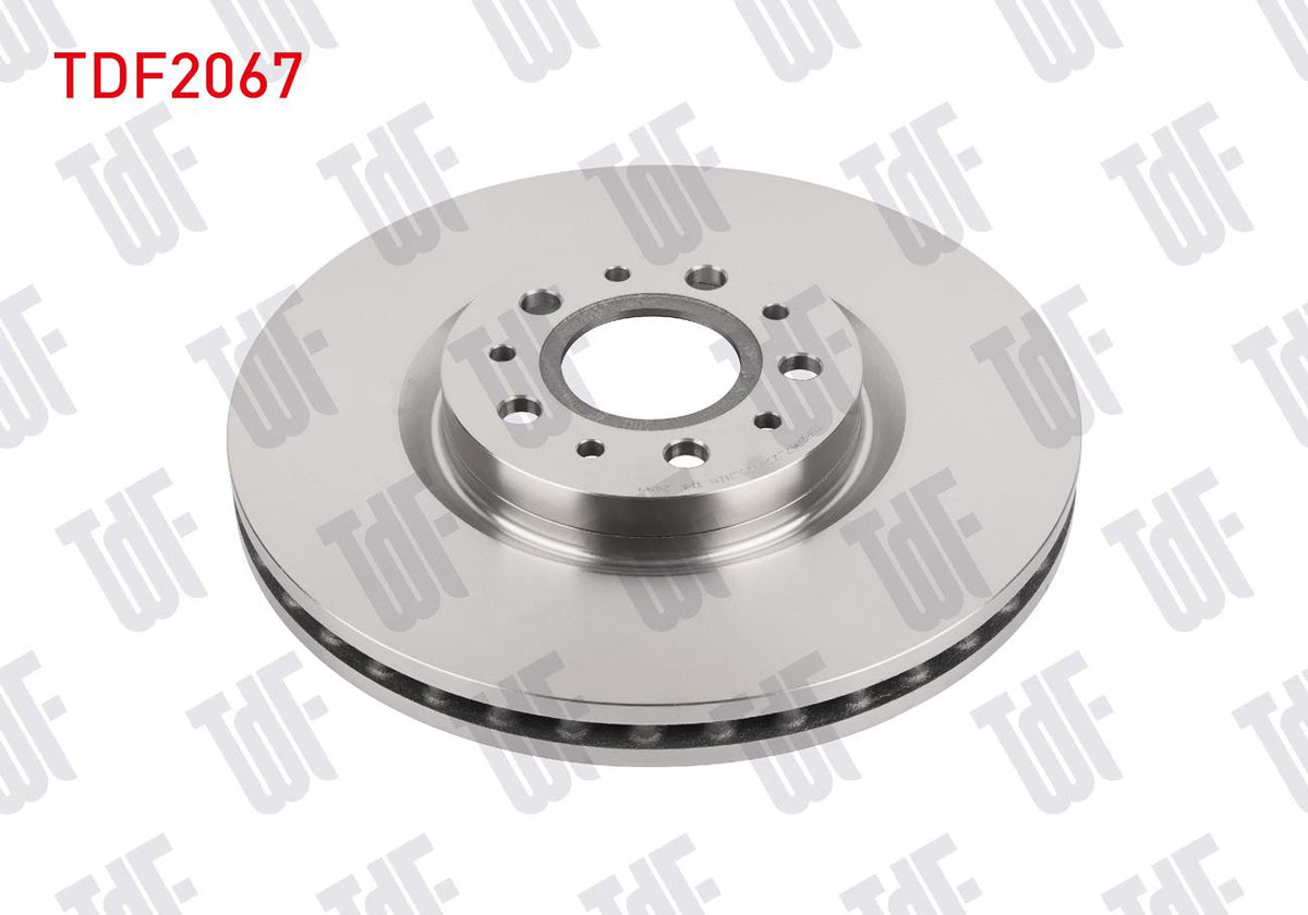 TDF TDF2067 Brake Disc Front Air 5 Bjn 281X26x59x44,3 Fiat Egea Cross Euro 6 2021-| Set of 2 — Brake Rotors & Drums