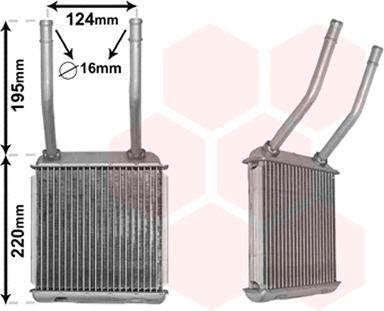 WAXELL 1806002 Heater Core Ast.F Brazing — Heater & Blower