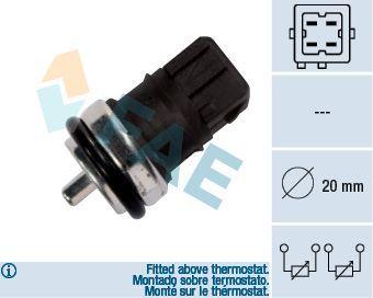FAE Temperature Sensor - Black for Clio III, MGN III and 3 more models — Temperature Sensors & Switches