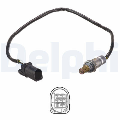 Delphi ES21153-12B1 Oxygen Sensor Audi A1 Ibiza Toledo IV Fabia II Roomster Rapid Polo 1.6Tdi 09 > — Oxygen & Air-Fuel