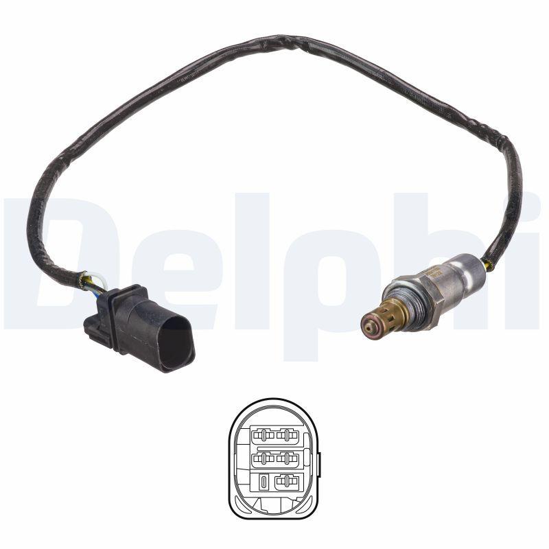 Delphi ES21153-12B1 Oxygen Sensor Audi A1 Ibiza Toledo IV Fabia II Roomster Rapid Polo 1.6Tdi 09 >