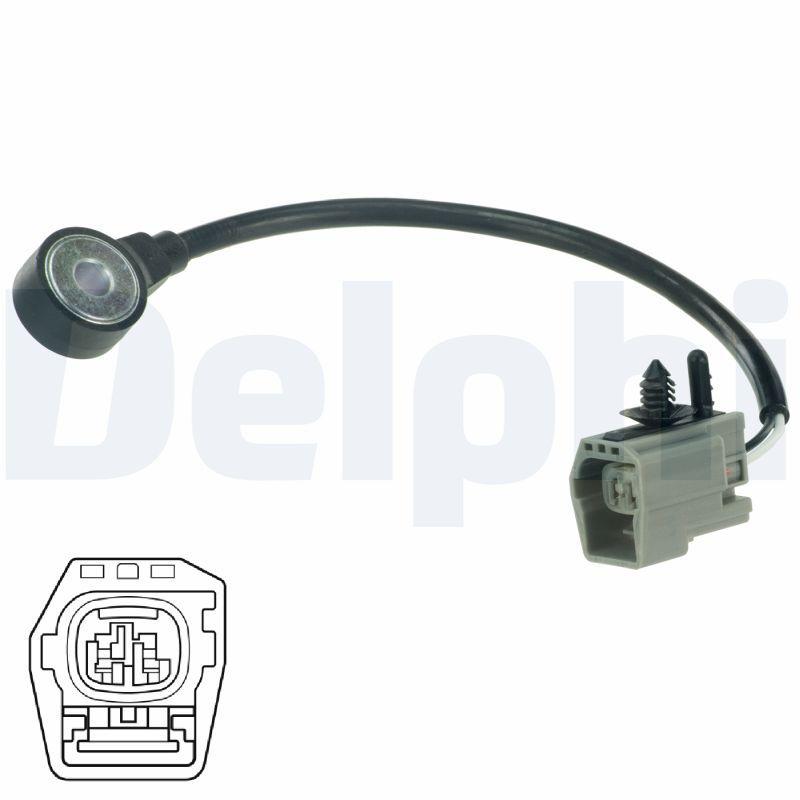 Delphi AS10200 Knock Sensor Ford Transit 2.4 TDCi 04-06, Focus II, Mondeo 07-14 — Engine Management Sensors