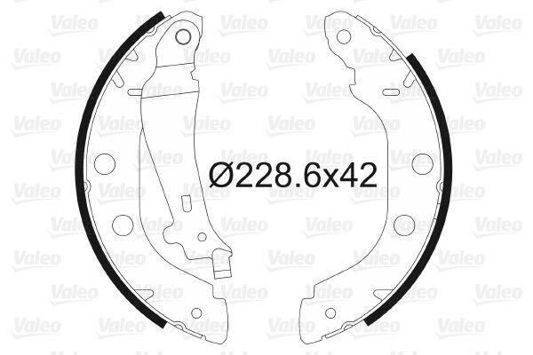 VALEO 562638 Rear Brake Shoes - Replacement for Kangoo — Brake Cables & Hardware