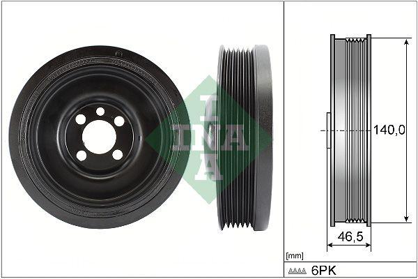 INA 544013810 Crankshaft Pulley Caddy T5 T6 Amarok Golf6 Jetta 1.6 TDI 2.0 TDI — Pulleys & Tensioners