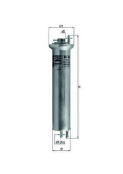 mahle fuel filter kl96 for e39 e38 x5, technical specifications of mahle fuel filter kl96, packaging and dimensions of mahle fuel filter kl96 MAHLE Fuel Filter KL96 - Compatible with E39, E38, and X5 | 55 mm Diameter MAHLE Fuel Filter for E39, E38, X5 | Premium Quality mahle, fuel-filter, e39, e38, x5, car-owners, mechanics, pipe-filter, auto-parts, ai-generated