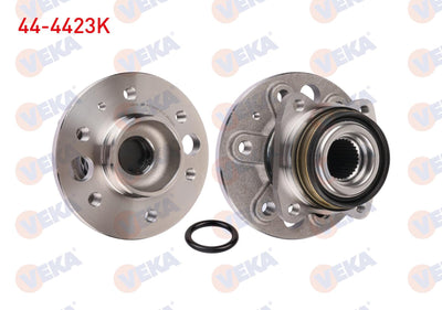 Veka 44-4423K Wheel Hub Left-Right Rear with Bearing Volkswagen Crafter 30-35 (2E) 2.5 TDI 6 Lug Kit Magneti — Hub Assemblies