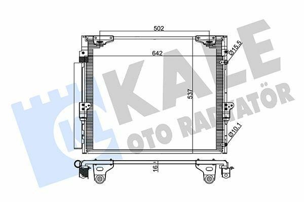 KALE AC Condenser - A/C Condenser for 08 Land Cruiser 4.5D4-D — Condensers & Evaporators