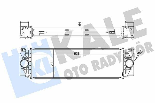 Kale Turbo Radiator 342800 - For VW Crafter 2.5 TDI 06 & Mercedes W906 — Radiators & Fans