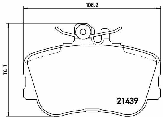 BREMBO P06017 Front Brake Pads - Quality OEM Parts for Mercedes W202