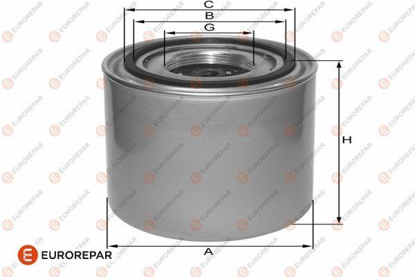 Eurorepar 1682282780 Psa / Erp Oil Filter Toyota Land Cruiser 3.0 D-4D Ford Ranger 2.5