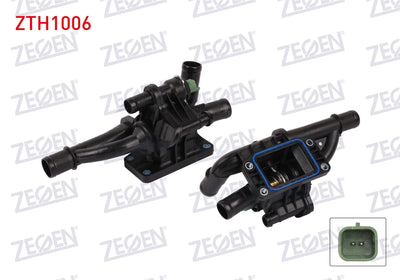 Zegen ZTH1006 Thermostat Complete with Switch 83 C Tourneo Connect 1.5 TDCi 2013-/ Berlingo 1.6 HDi — Water Pump & Thermostat