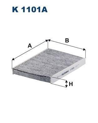 FILTRON K1101A - Active Carbon Pollen Filter for 02-Doblo-Punto — Air & Cabin Filters