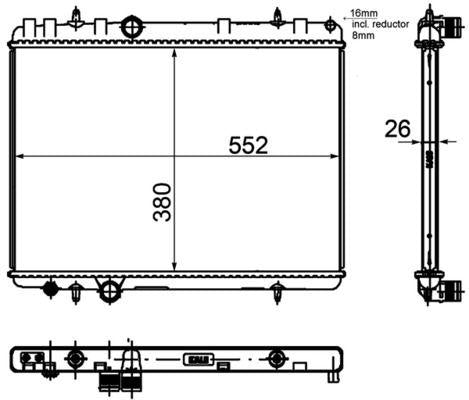 Mahle CR1144000P Su Radiator (115X630) Peugeot 407 Citroen C5 (Eno:8Mk376755331) — Radiators & Fans