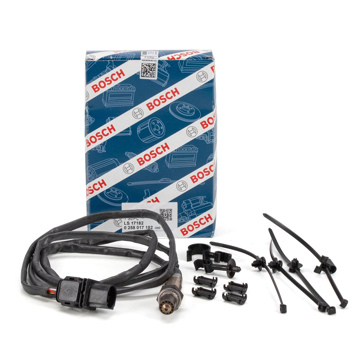 Bosch 0258017182 Oxygen Sensor Lambda Probe (5 Pole 1720mm) Phaeton Touareg Beetle Eos A4 / A4q A5 A8 / A — Oxygen & Air-Fuel