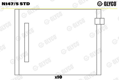 Glyco N-1475STD Camshaft Bearing VW T5 / Passat / Caddy / Golf IV 1.9-2.5 TDI — Timing