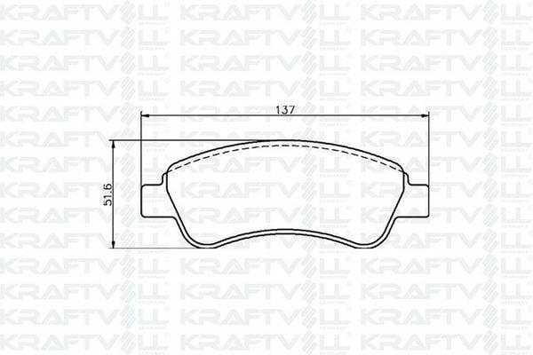 KRAFTVOLL Front Brake Pad Assembly - Compatible with Berlingo II, Partner II, and More — Brake Pads