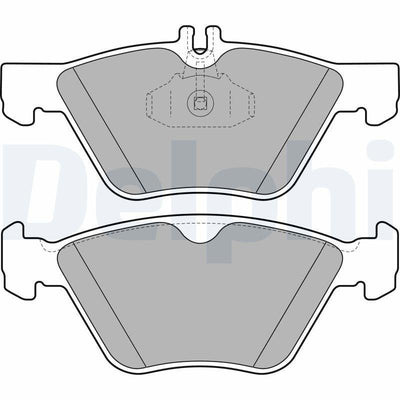 Delphi LP1589 Brake Pads Front Compatible with Mercedes-Benz W211 2002-2009