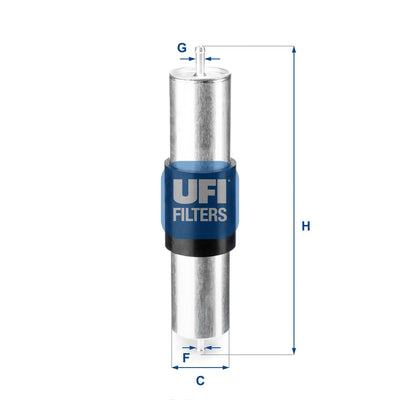 Ufi 31.569.00 Fuel Filter BMW E36 E46 E39 E38 E31 — Fuel Delivery