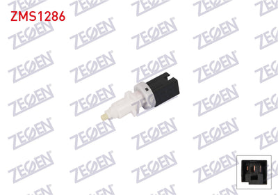 Zegen ZMS1286 Brake Light Switch Fiat Brava / Bravo / Marea / Tempra / Tipo / Uno 1983-2002 / Peugeot Boxer 1994-2002 / Citroen Jumper 1994-2002