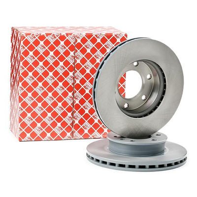 FEBI Front Brake Disc Set for Volkswagen Crafter 2006-2016 — Brake Rotors & Drums
