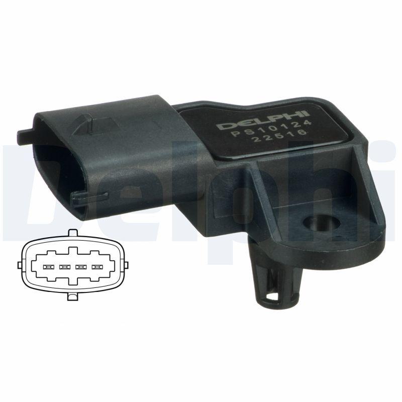 Delphi PS10124 Map Sensor Opel Astra H / J-Insignia 14Net-16Let — Engine Management Sensors