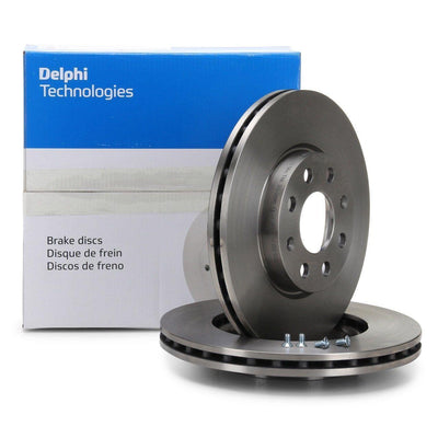 Delphi Brake Disc Set - Front Disc Brakes - Peugeot Partner 2020 — Brake Rotors & Drums