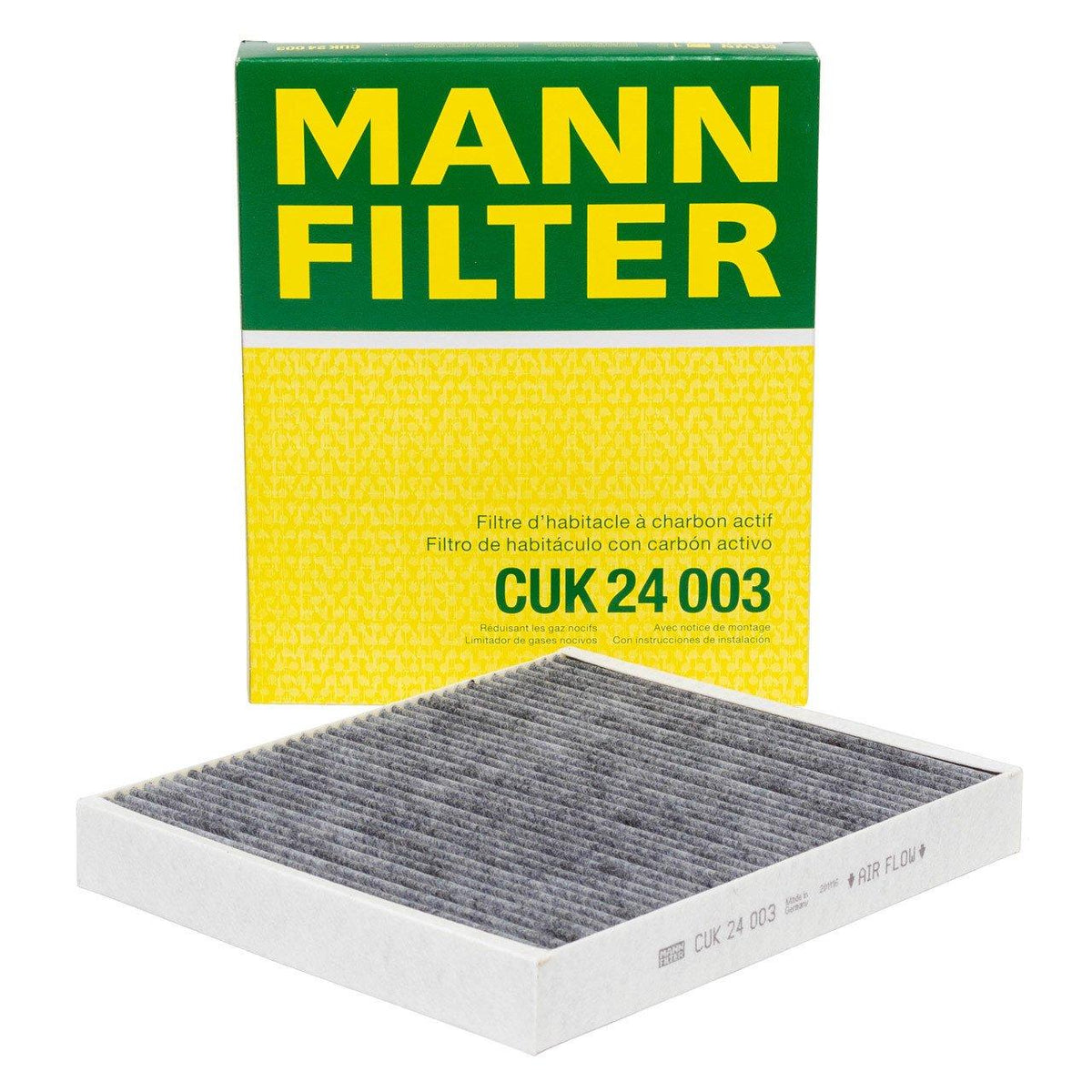 Mann CUK24003 Opel Astra K with Carbon Cabin Air Filter Insignia B Meriva B Mokka — Air & Cabin Filters