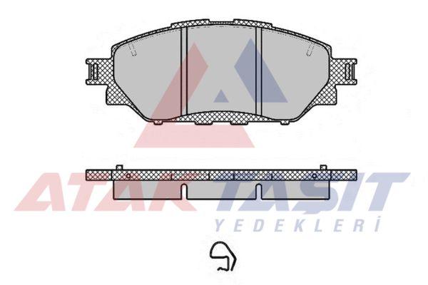 AP 05P1999 Brake Pad Front Toyota HI-Lux VIII Revo (N1) Pick Up 2.4 D 4X4 without ESP 2015 — Brake Pads