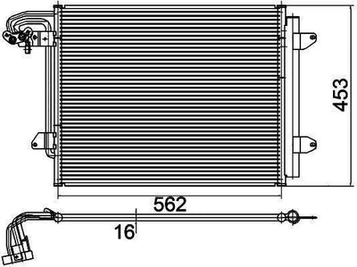 MGA 82148 A/C Condenser (VW: Caddy-Touran) — Condensers & Evaporators