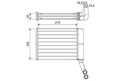Valeo 811597 Heater Core 407-C5 — Heater & Blower