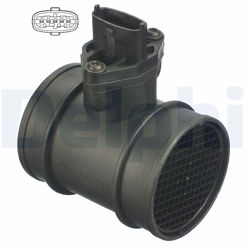 Delphi AF10274-12B1 Mass Air Flow Sensor Alfa Romeo 145 146 156 166 Gtv Spider Fiat Bravo Marea L — Engine Management Sensors