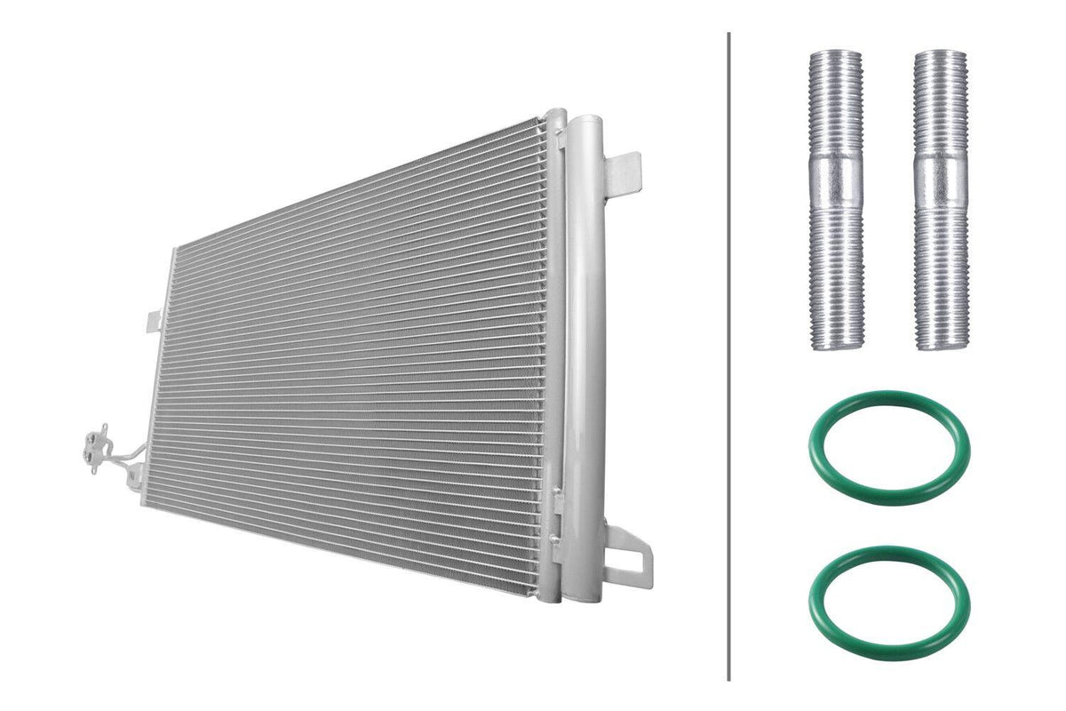 Hella 8FC366221-411 A/C Condenser VW Transporter T5 03- T6 09- 2.0 TDI — Condensers & Evaporators