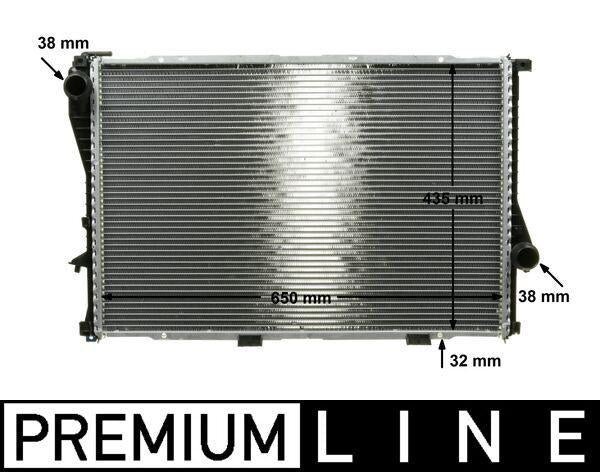 Mahle CR295000P Su Radiator E38 / E39-520i / 523i / 528i / 530i (with A/C / without A/C Vehicles for) — Radiators & Fans